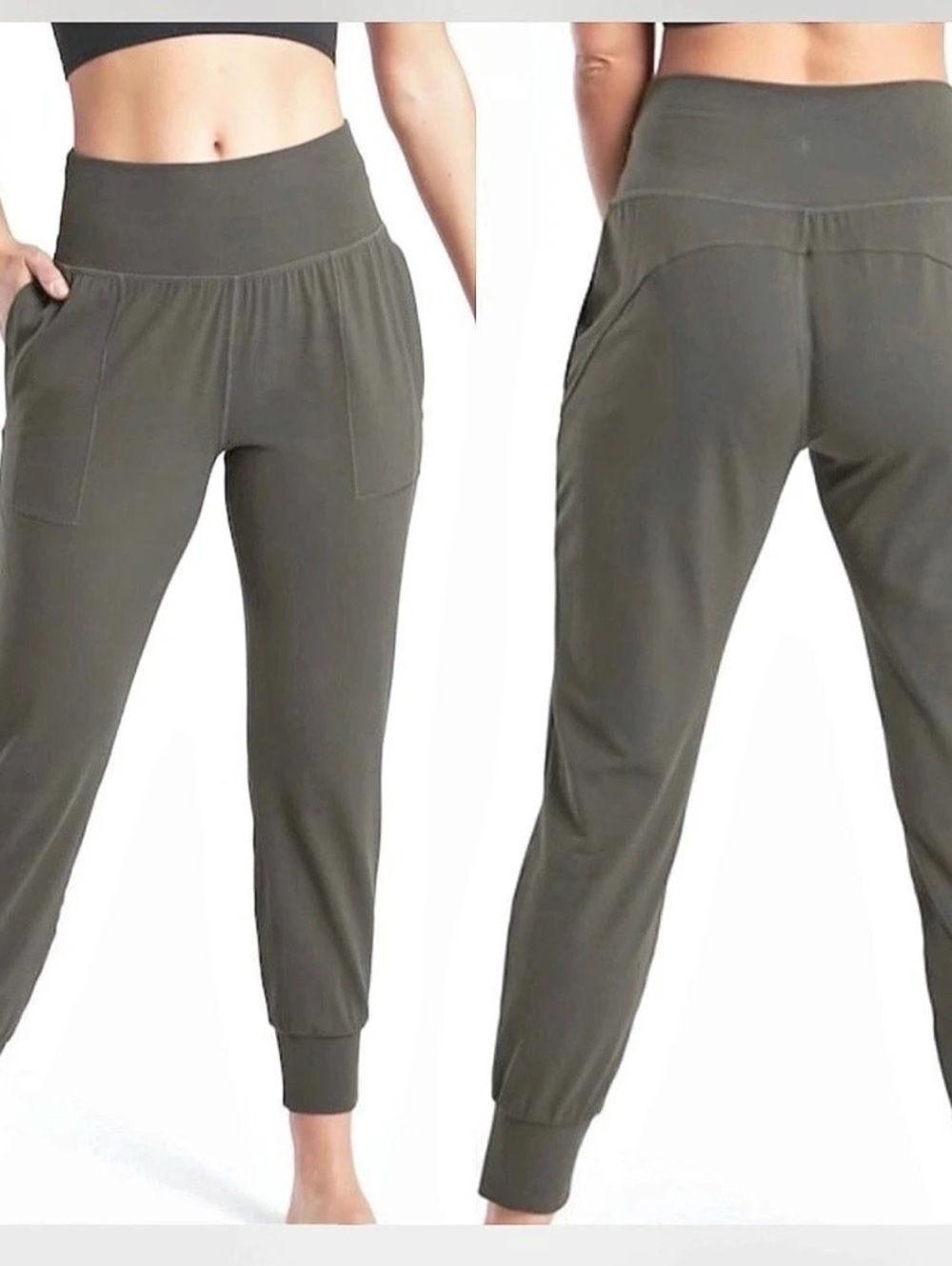 Athleta Salutation Jogger in Powervita Grayish Green Size Small
